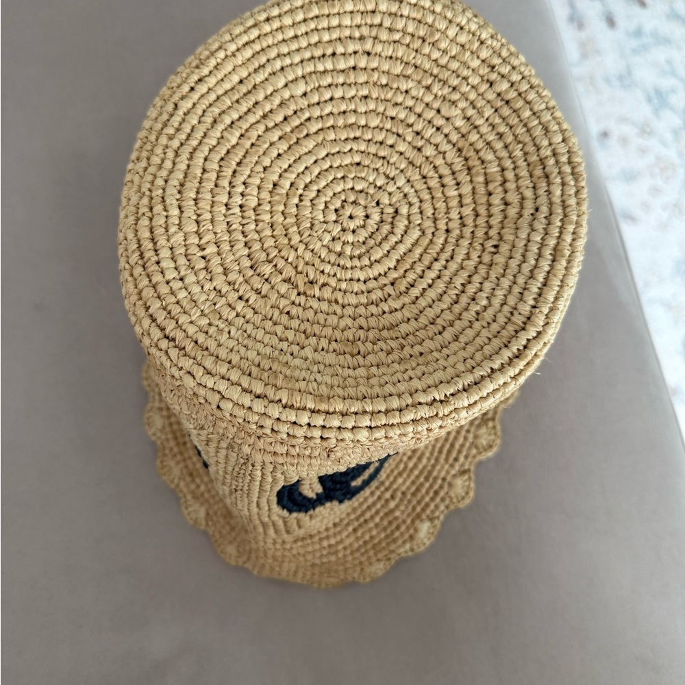 Beige Raffia Flower Hat - Picture 5 of 6